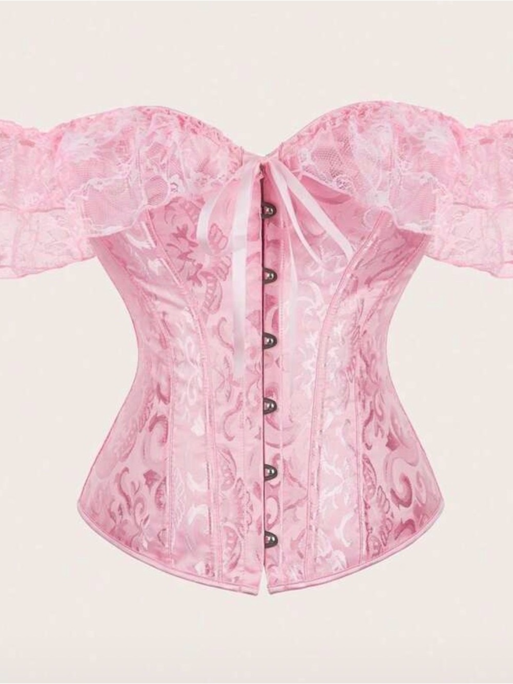 Pink Ruffle Corset Top